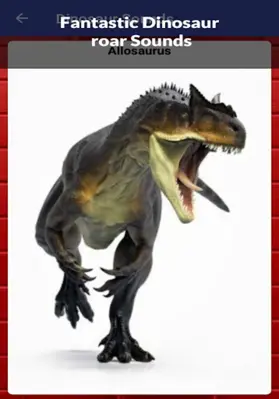 Dinosaur Sounds android App screenshot 1